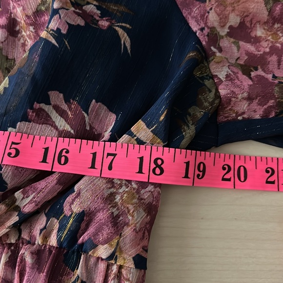 🆕 Sofia Vergara Women's Cutout Maxi Dress Long Sleeves NWT New! Navy Blue - Picture 11 of 11